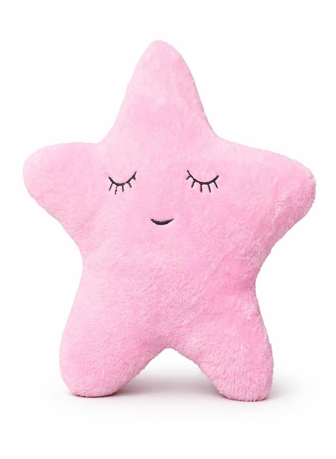 Humpy Hare Soft Plush Star Pillow Toy| Cot Cushion & Playtime Soft Toy for Kids, Children, and Babies | Stuffed Plush Pillow | Baby Pink |Pack of 1 - Image 1